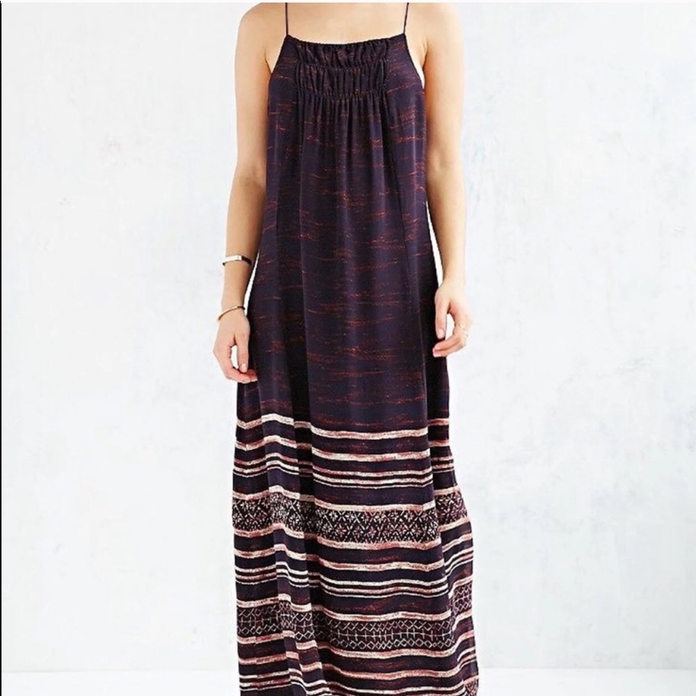 Urban Outfitters Striped Maxi Dress Size Medium